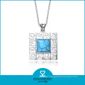 Fashion Turquoise Silver Jewelry Necklace Pendant (SH-0109P)